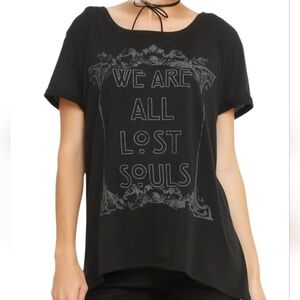 American Horror Story WE ARE ALL LOST SOULS Black Grahic Long Tee